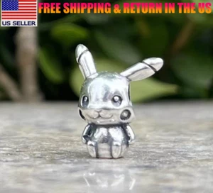 Pokémon Pikachu S925 Sterling Silver Charm For Bracelet - Picture 1 of 1