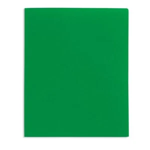 Carpeta de polietileno de 2 bolsillos marca Office Depot® grado escolar, tamaño letra, verde - Imagen 1 de 2