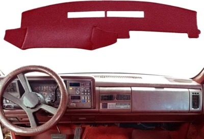 Tapetes de painel marrom compatíveis com 88-94 Silverado Sierra C1500 K1500 K2500 K3500 - Imagem 1 de 4