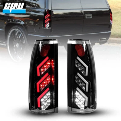 LED Tail Lights Pair for 1988-1998 Chevy GMC C/K 1500 2500 3500 Rear Brake Lamps - Image 1 of 4