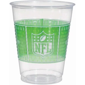 NFL Drive 16 oz Plastic Cups 25 Per Pack Football Party Tableware Supplies - Picture 1 of 1