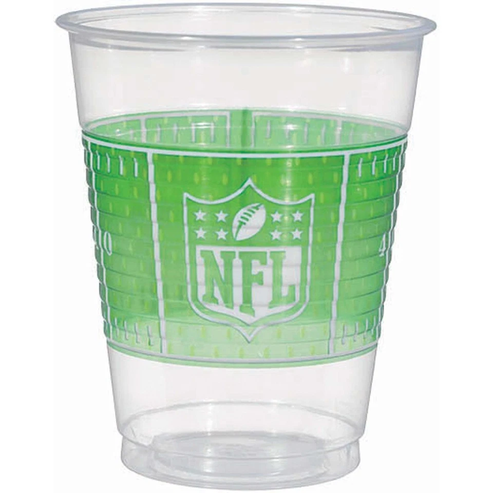 NFL Drive 16 oz Plastic Cups 25 Per Pack Football Party Tableware Supplies - Image 1 of 1