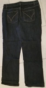 Pantalones de mezclilla azul oscuro Lane Bryant Venezia 3 promedio elásticos de corte bota - Imagen 1 de 3