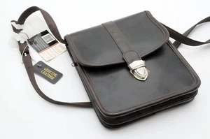 Ausklappbare Lederhandtasche zum Ordnen - Bild 1 von 10