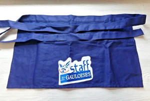 Gauloises . Blue Apron with Staff by Gauloises logo. - Picture 1 of 11