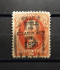 US 1873 Territory By GUANO ACT. SWAINS ATOLL . 1C USED. (Bogus?local?)