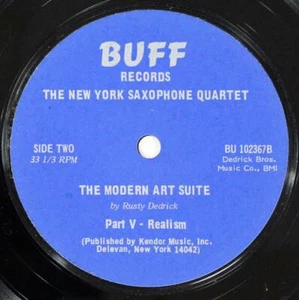 New York Saxophone Quartet, Modern Art Suite Part 3, 5, Buff Records 7" 33rpm - Picture 1 of 1