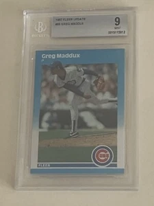 1987 Fleer Update Rookie #U-68 Greg Maddux RC BGS 9 Mint - Bild 1 von 2