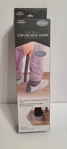 North American Wellness+ Clip-on Shoe Horns Set Of 4 - Picture 1 of 2