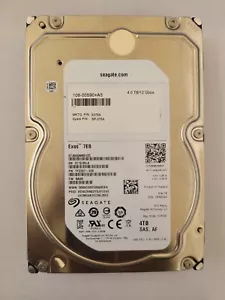 SEAGATE Exos 4TB 12G SAS ENTERPRISE HARD DRIVE MODEL: ST4000NM0125 - Picture 1 of 3