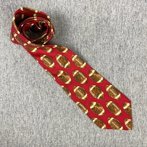 Vintage Chaps Ralph Lauren 100% Linen Necktie Mens Football Made In USA 80s 90s - Picture 1 of 9