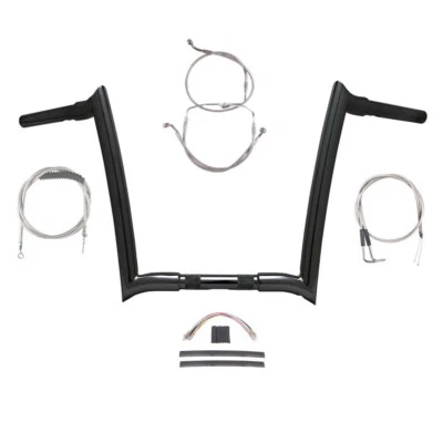 Kit de barra de mono Paul Yaffe 2007 1 1/4" negro 14" Harley-Davidson Road Glide King Foto 1 de 2