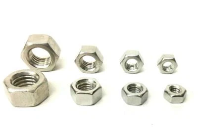 NUTS N BOLTS® 1/4, 5/16, 3/8, 1/2" UNC A2 STAINLESS STEEL HEX HEXAGON FULL NUTS FREE FAST P&P