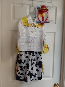 Disney Pixar Toy Story "Jesse" Halloween Kostüm mit Stirnband Größe 4 Neu mit Etikett! - Bild 1 von 9