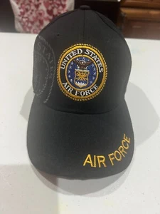 United States Air force Embroidered ball cap Adjustable new Black - Imagen 1 de 8