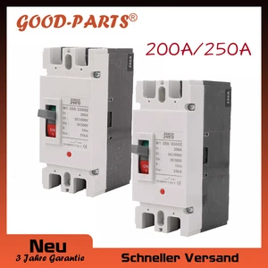 MCCB DC-Leitungsschutzschalter 200A/250A 550VDC 2-Polig PV Batterie Solarlock