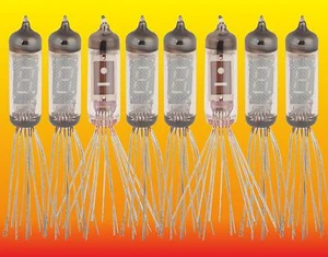 6 x IV-3 + 2 x IV-1 LOT=8 NEW RUSSIAN VFD NIXIE TUBES SET FOR DIGITAL CLOCK - Picture 1 of 6