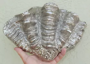 Großes 13" Aluminiumguss Herzstück Maritim Muschelschale - Bild 1 von 4