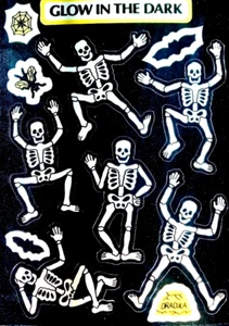 Maxi Glow in the Dark SKELETON Sandylion Stickers ~VINTAGE~ - Picture 1 of 1