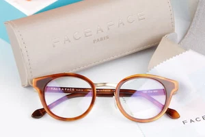 $600 FACE A FACE PHILO 1 Oro Amarillo Gafas Monturas Ópticas K43-1 - Imagen 1 de 6