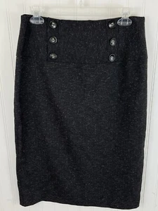 IZ Byer California Skirt Women's Gray High Waisted Knee Length Pencil Jr's 13 - Picture 1 of 12