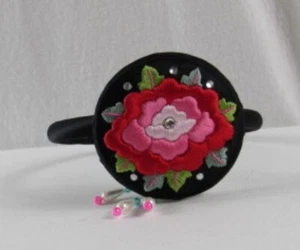 Hanbok koreanisches traditionelles besticktes Stirnband für Frauen hergestellt in Korea neu - Bild 1 von 3