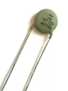 0,1uF 16 V VINTAGE CENTRAB GITARREN TON DISC KERAMIK KONDENSATOR (x5) fd7d78 - Bild 1 von 3