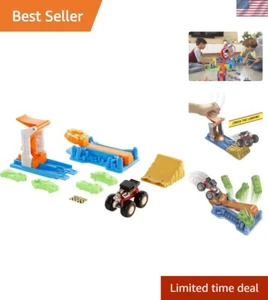 Spannende Monstertrucks Launch & Bash Set mit zerkleinerten Autos für Kinder von 4-8 Jahren - Bild 1 von 8