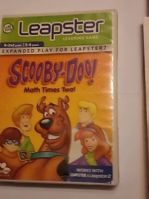 🔥⚡️ Leapster 1 2 SCOOBY-DOO! Math Times Two Learning Game Leap Frog 5-8 Years - Image 1 of 4