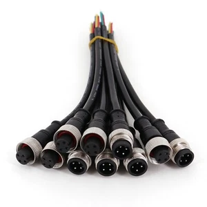 5Pairs Waterproof 4Pin IP67 20AWG LED Strip 20cm Outerdoor Cable Plug Connector - Picture 1 of 7