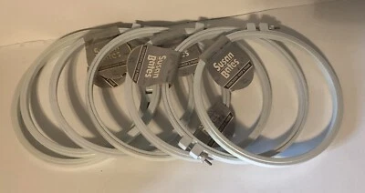 Susan Bates 14399 Plastic Embroidery Hoop & Frame White 7”  New-Old Stock - Image 1 of 4