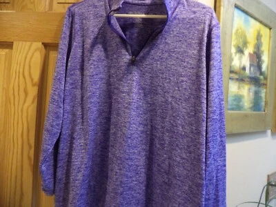 IDEOLOGY ATHLETIC JACET  1/4 ZIP Front ~ High Neck Jacket ~Purple - Size: 2X - Image 1 of 4