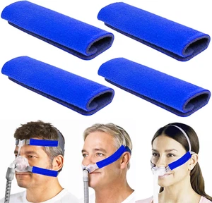 4 Pack CPAP Headgear Strap Covers Cushions Comfort Fleece Premium Quality - Picture 1 of 11