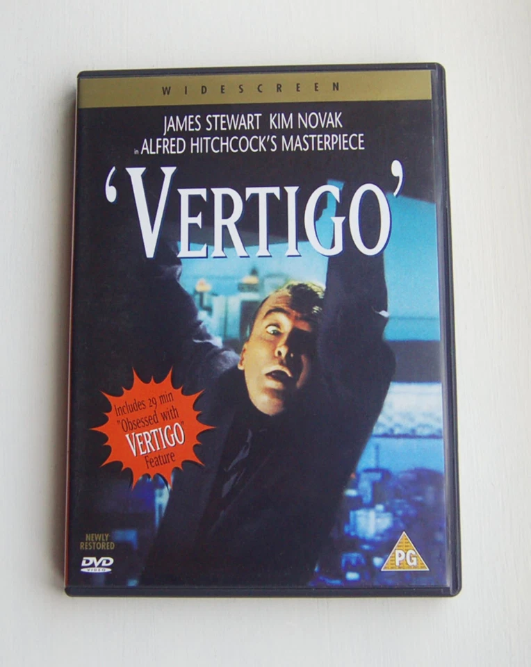 Vertigo - Region 2 DVD - James Stewart, Kim Novak - Alfred Hitchcock Classic OOP - Image 1 of 1