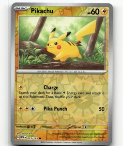 Holo inverso - Pokémon Pikachu - 025/165 - SV: escarlata y violeta 151 - Imagen 1 de 1
