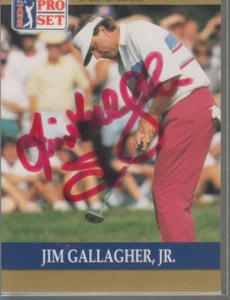 Conjunto profesional autografiado de 1990 de Jim Gallagher Jr. - Imagen 1 de 1