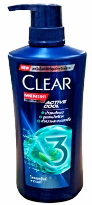 Clear Men 3IN1 Shampoo Complete Care Active Cool refreshing Anti-dandruff 390 ml - Image 1 of 4