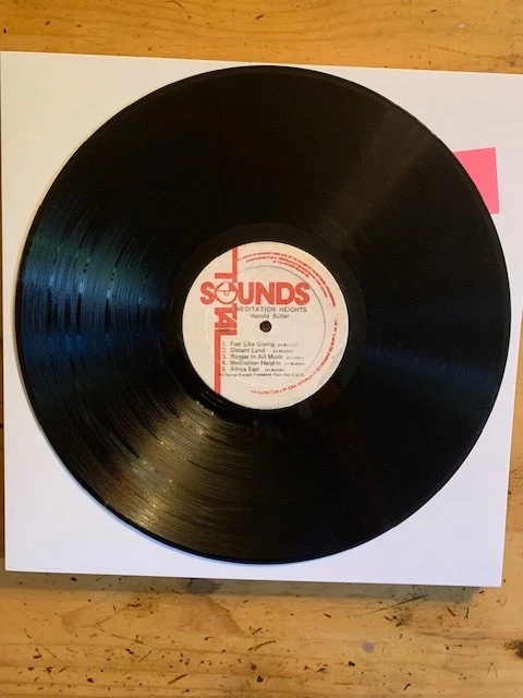 HAROLD BUTLER : MEDITATION HEIGHTS.   TOTAL SOUNDS   LP - Photo 1/1