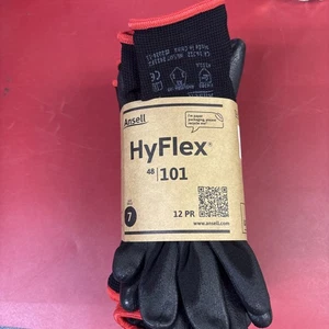 12 pares de guantes Ansell hyflex 48101 talla 7 - Imagen 1 de 8