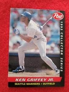 1993 Post Baseball Card #7 of 30 KEN GRIFFEY JR Mariners  Creased VG - Picture 1 of 2