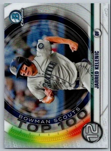 2020 Bowman Scouts Top 100 Jarred Kelenic Seattle Mariners #BTP-12 - Picture 1 of 2