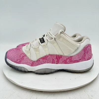 Nike Air Jordan 11 Retro Low Youth Sz 7Y Women 8.5 GS580521-108 Pink White Shoes - Image 1 of 4