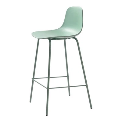 Pemberly Row 26.6''H Metal Frame/Plastic Counter Stool Mint Green (Set of 2) - Image 1 of 4