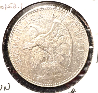 Chile 1896 Un Peso KM 152.1 - Image 1 of 2