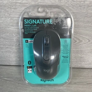 Logitech Signature M650 L Left Wireless Mouse For Left Hand Brand New Graphite - Picture 1 of 13