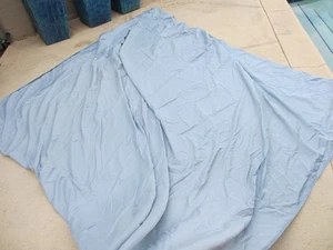 calvin klein king flat sheet ONLY light blue solid 100% cotton CK home - Picture 1 of 11