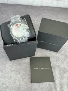 Marc Jacobs Rivera Clear Watch Stainless Steel NEW - Picture 1 of 9