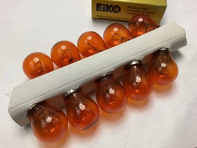 (10) Eiko 1156NA Amber Turn Signal Light Bulbs - Image 1 of 3