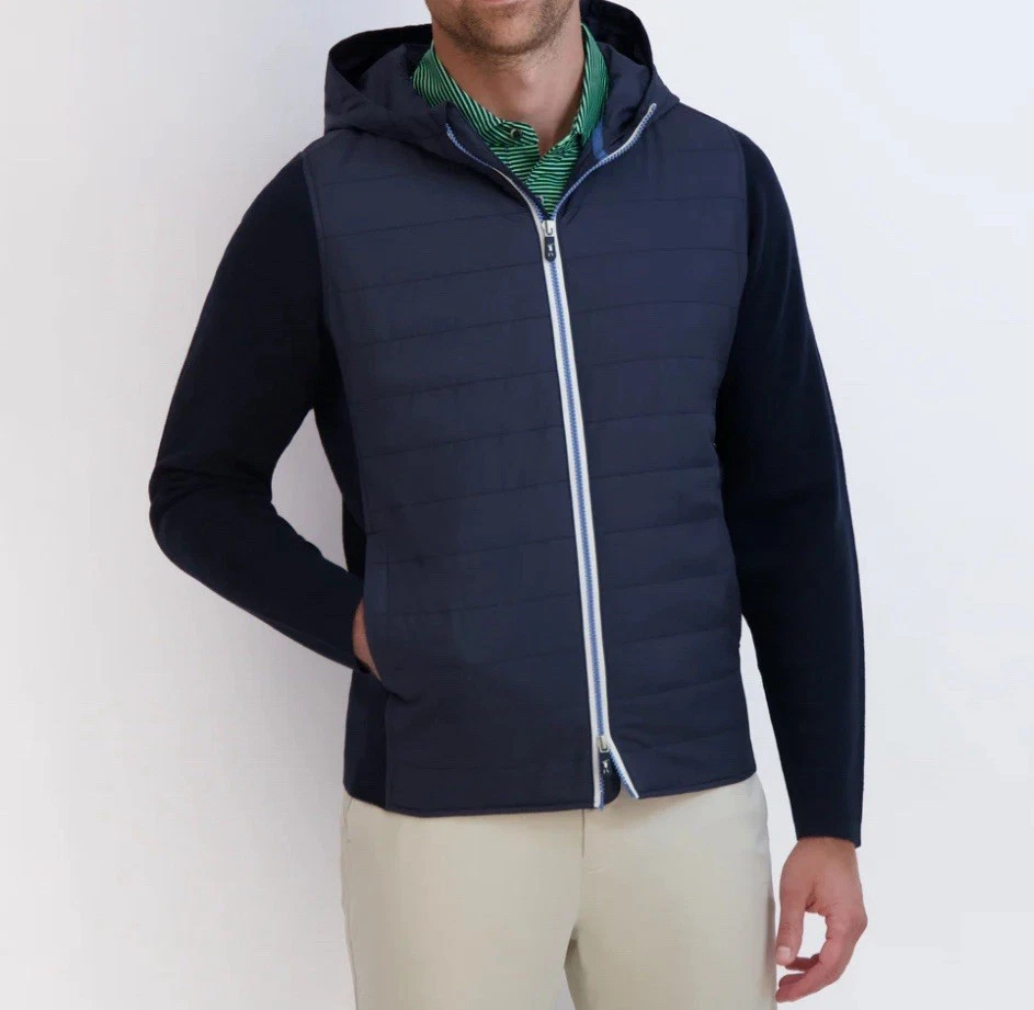 НОВАЯ толстовка с капюшоном Fairway & Greene Golf Fair Seas морской синий цвет, мужская средняя ✅ новая с ценниками - Изображение 1 из 4