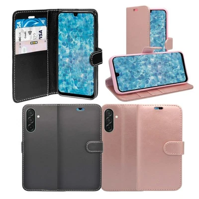 For Samsung Galaxy A17 Phone Case Wallet Flip PU Leather Card Pocket Cover - Image 1 of 4